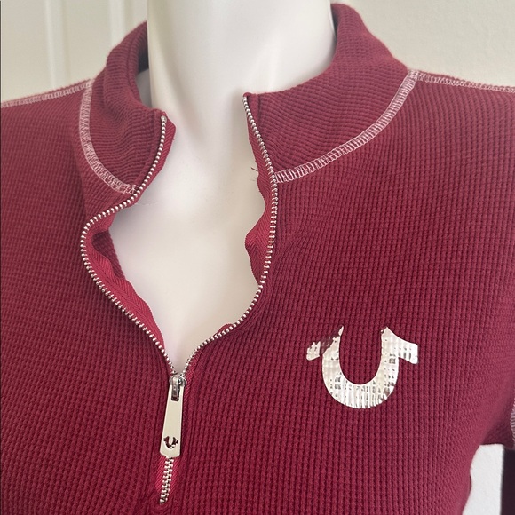 True Religion Burgundy Long Sleeve Tee - Picture 4 of 5
